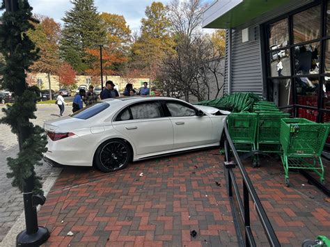 Woman hospitalized after Mercedes crashes into Amazon Fresh in Chevy Chase